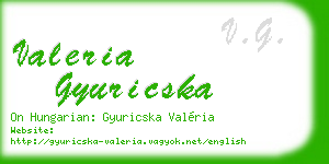 valeria gyuricska business card